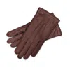 1861 Glove Manufactory Brown Treviso - Hand Sewn Deerskin Men's Gloves In Taupe In Brown