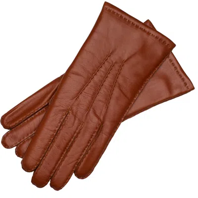1861 Glove Manufactory Brown Treviso Hand Sewn Men's Gloves In Tobacco