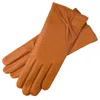 1861 Glove Manufactory Brown Vittoria - Women's Leather Gloves In Camel In Brown