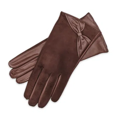 1861 Glove Manufactory Brown Vittoria - Women's Leather Gloves In Taupe