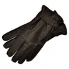1861 Glove Manufactory Fiumicino - Black Leather Gloves For Men In Black