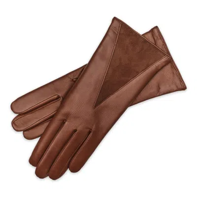 1861 Glove Manufactory Florence - Women's Nappa Leather Gloves In Brown