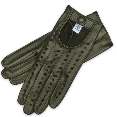 1861 Glove Manufactory Green Rimini - Women's Driving Gloves In Verde