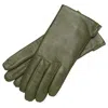 1861 Glove Manufactory Green Sienna - Women's Minimalist Leather Gloves In Verde In Green