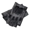 1861 Glove Manufactory La Spezia - Men's Fingerless Driving Gloves In Black In Black