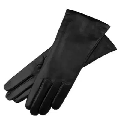 1861 GLOVE MANUFACTORY MARSALA - WOMEN'S MINIMALIST LEATHER GLOVES IN BLACK