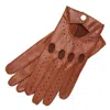 1861 Glove Manufactory Men's Brown Hamerli Philippe Tabacco Driving Gloves In Brown