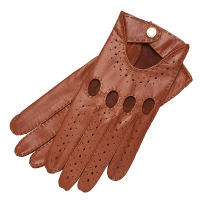 1861 Glove Manufactory Men's Brown Hamerli Philippe Tabacco Driving Gloves