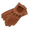 1861 Glove Manufactory Messina - Women's Leather Driving Gloves In Saddle Brown In Brown