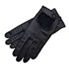 1861 Glove Manufactory Monza - Men's Hand Sewn Deerskin Driving Gloves In Black In Driving