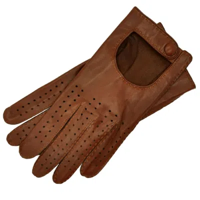1861 Glove Manufactory Monza - Nappa Leather Driving Gloves For Men - Brown