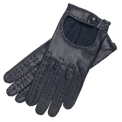 1861 Glove Manufactory Monza - Nappa Leather Driving Gloves For Men Blue Navy