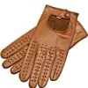 1861 Glove Manufactory Nappa Leather Driving Gloves For Men - Monza In Saddle Brown In Driving