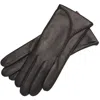 1861 Glove Manufactory Necchi - Black Leather Gloves For Women In Black