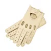 1861 Glove Manufactory Neutrals Rome - Women's Deerskin Driving Gloves In Creme