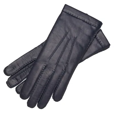 1861 Glove Manufactory Portici - Women's Leather Gloves In Blue Navy