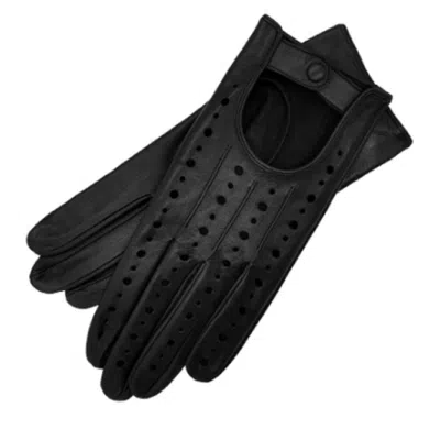 1861 Glove Manufactory Rimini - Women's Driving Gloves In Black Nappa Leather