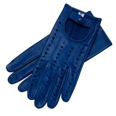 1861 Glove Manufactory Rimini - Women's Leather Driving Gloves In Royal Blue