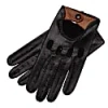 1861 Glove Manufactory Rome - Men's Handsewn Lambskin Gloves In Blue Navy & Camel In Driving