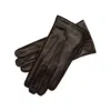 1861 Glove Manufactory San Severo - Men's Leather Gloves In Dark Brown In Brown