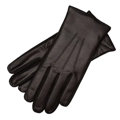 1861 Glove Manufactory Sassari Men's Nappa Leather Gloves In Dark Brown