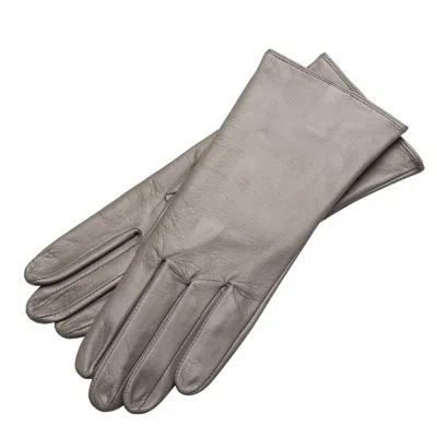 1861 Glove Manufactory Shield & Style - Women's Nappa Leather Gloves In Grey