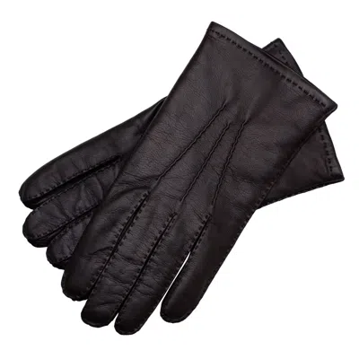 1861 Glove Manufactory Treviso - Hand Sewn Men's Gloves In Black