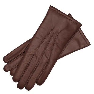 1861 Glove Manufactory Treviso Hand Sewn Men's Gloves In Saddle Brown