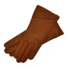 1861 Glove Manufactory Varese - Women's Leather Gloves In Saddle Brown Nappa Leather In Brown