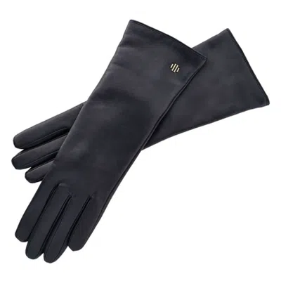 1861 Glove Manufactory Women's Hamerli Anne Black Leather Gloves