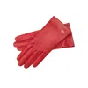 1861 Glove Manufactory Women's Red Hamerli Claire Rosso Leather Gloves In Red