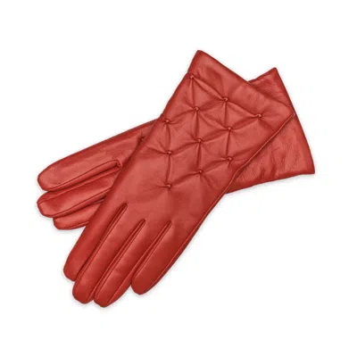 1861 Glove Manufactory Yellow / Orange Firenze - Women's Nappa Leather Gloves In Brick In Yellow/orange