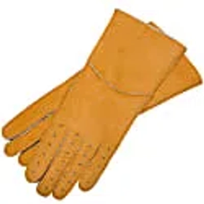 1861 Glove Manufactory Yellow / Orange Sella Nevea - Women's Shearling Gloves In Yellow Cab Sheepskin Leather