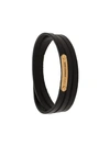 SAINT LAURENT ID NARROW WRAPAROUND BRACELET