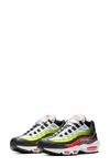 Nike Men's Air Max 95 Se Low-top Sneakers In Black/ Aloe Verde/ Crimson