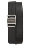 FERRAGAMO REVERSIBLE TEXTURED LEATHER BELT,0699096