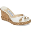 JIMMY CHOO ALMER ESPADRILLE WEDGE SANDAL,J000118783