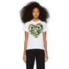 Comme Des Garçons Play Comme Des Garcons Play White And Red Camo Heart T-shirt In White