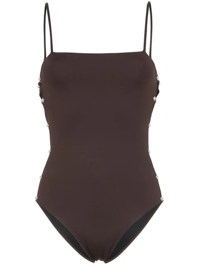 Rudi Gernreich Dome Tie Detail Swimsuit - 棕色 In Brown