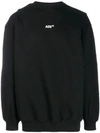 Ader Error Logo Print Sweatshirt In Black