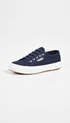 Superga Cotu Classic Lace Up Sneakers In Navy