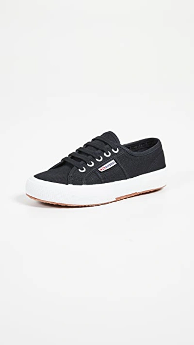 SUPERGA COTU CLASSIC LACE UP SNEAKERS BLACK,SPRGA30349