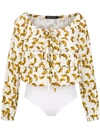 ANDREA MARQUES PRINTED BODYSUIT