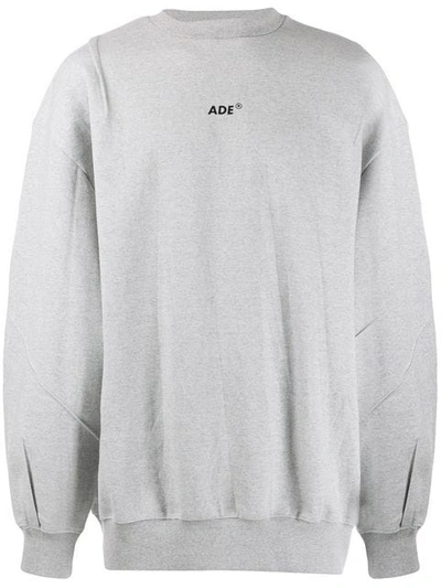Ader Error Logo Sweatshirt - 灰色 In Grey