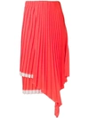 CIRCUS HOTEL LAYERED PLEATED SKIRT