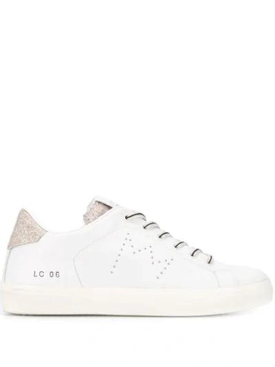 Leather Crown Classic Lo-top Trainers In White