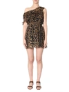 Saint Laurent Single Short Dress In Multicolor