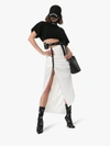 HYEIN SEO HYEIN SEO LEATHER POUCH BELTED SLIT FRONT SKIRT,SK4WOFFWHITE13514767