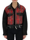 DSQUARED2 DSQUARED2 CONTRAST CROPPED ZIP JACKET