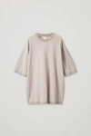 COS OVERSIZED KNITTED T-SHIRT,0741279001